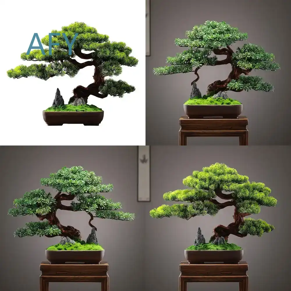 Bonsai Garden Entrance - Ev Dekorasyonu İçin Simüle Edilmiş Çam